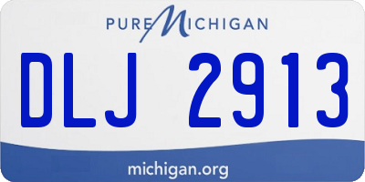 MI license plate DLJ2913