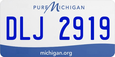 MI license plate DLJ2919
