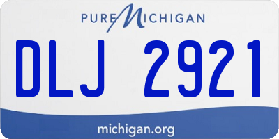 MI license plate DLJ2921