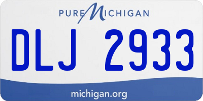 MI license plate DLJ2933