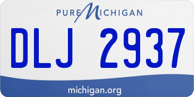 MI license plate DLJ2937