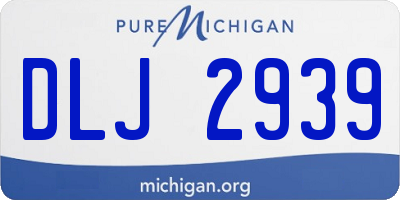 MI license plate DLJ2939