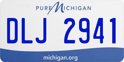 MI license plate DLJ2941