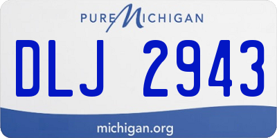 MI license plate DLJ2943