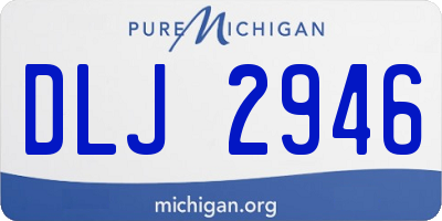 MI license plate DLJ2946