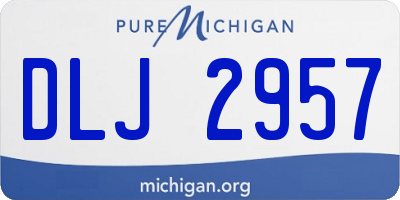 MI license plate DLJ2957