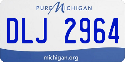 MI license plate DLJ2964
