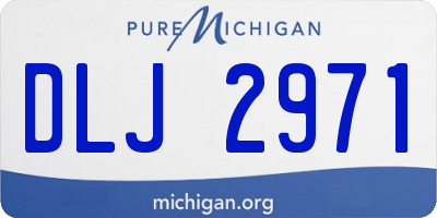 MI license plate DLJ2971