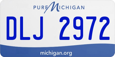 MI license plate DLJ2972