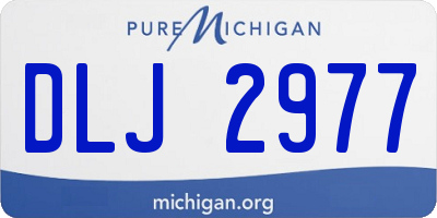 MI license plate DLJ2977