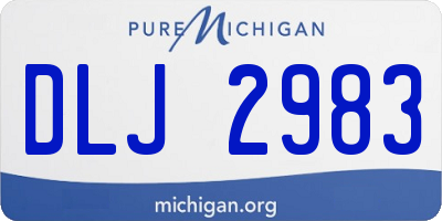 MI license plate DLJ2983