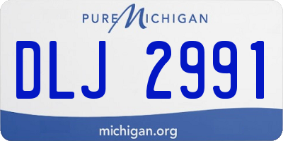 MI license plate DLJ2991