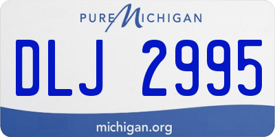 MI license plate DLJ2995