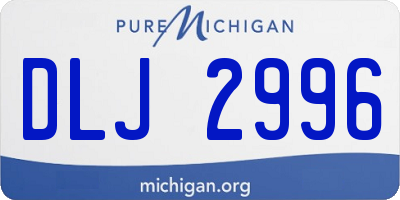 MI license plate DLJ2996