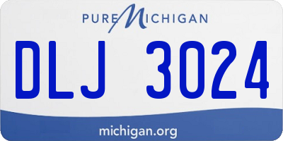MI license plate DLJ3024