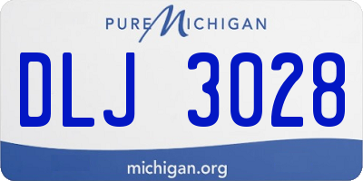 MI license plate DLJ3028