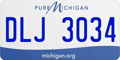 MI license plate DLJ3034