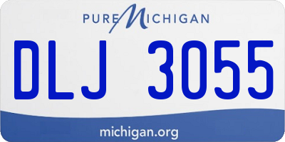 MI license plate DLJ3055