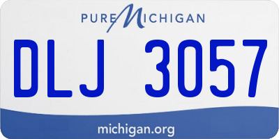 MI license plate DLJ3057