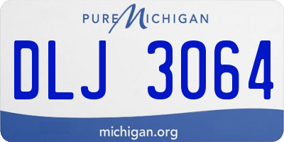 MI license plate DLJ3064