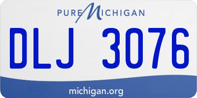 MI license plate DLJ3076
