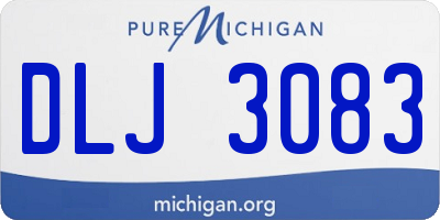 MI license plate DLJ3083