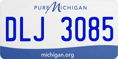 MI license plate DLJ3085