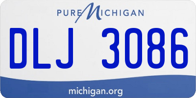 MI license plate DLJ3086