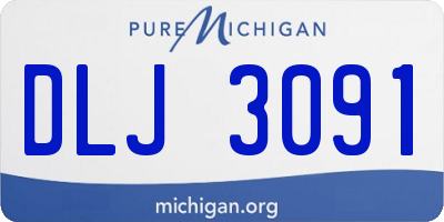 MI license plate DLJ3091