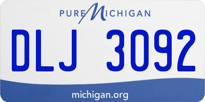 MI license plate DLJ3092