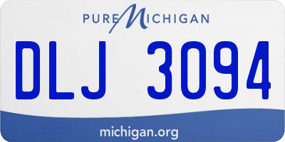 MI license plate DLJ3094