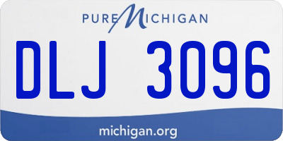 MI license plate DLJ3096