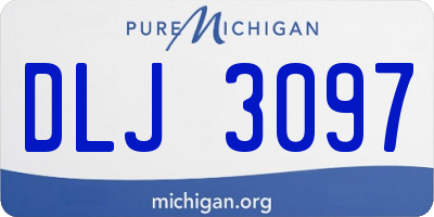 MI license plate DLJ3097