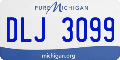 MI license plate DLJ3099