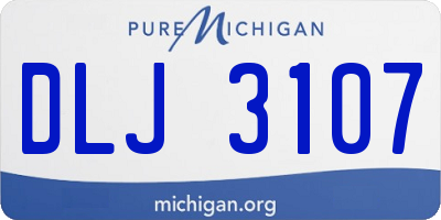 MI license plate DLJ3107