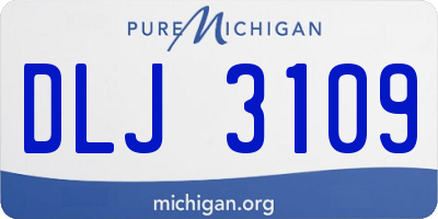 MI license plate DLJ3109