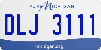 MI license plate DLJ3111