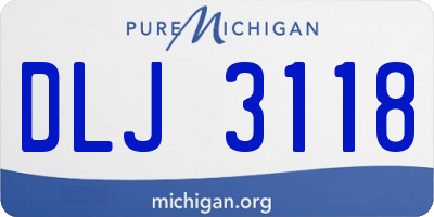 MI license plate DLJ3118