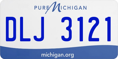 MI license plate DLJ3121
