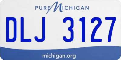 MI license plate DLJ3127