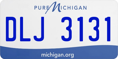 MI license plate DLJ3131