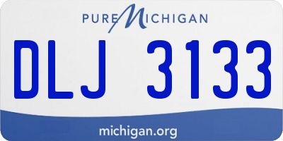 MI license plate DLJ3133