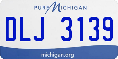 MI license plate DLJ3139