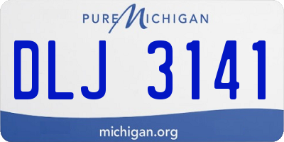 MI license plate DLJ3141