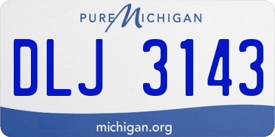 MI license plate DLJ3143