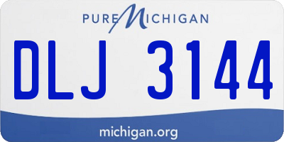 MI license plate DLJ3144