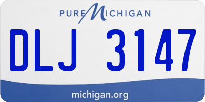 MI license plate DLJ3147