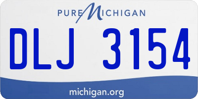 MI license plate DLJ3154