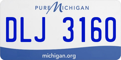 MI license plate DLJ3160