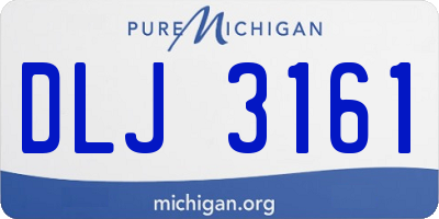 MI license plate DLJ3161